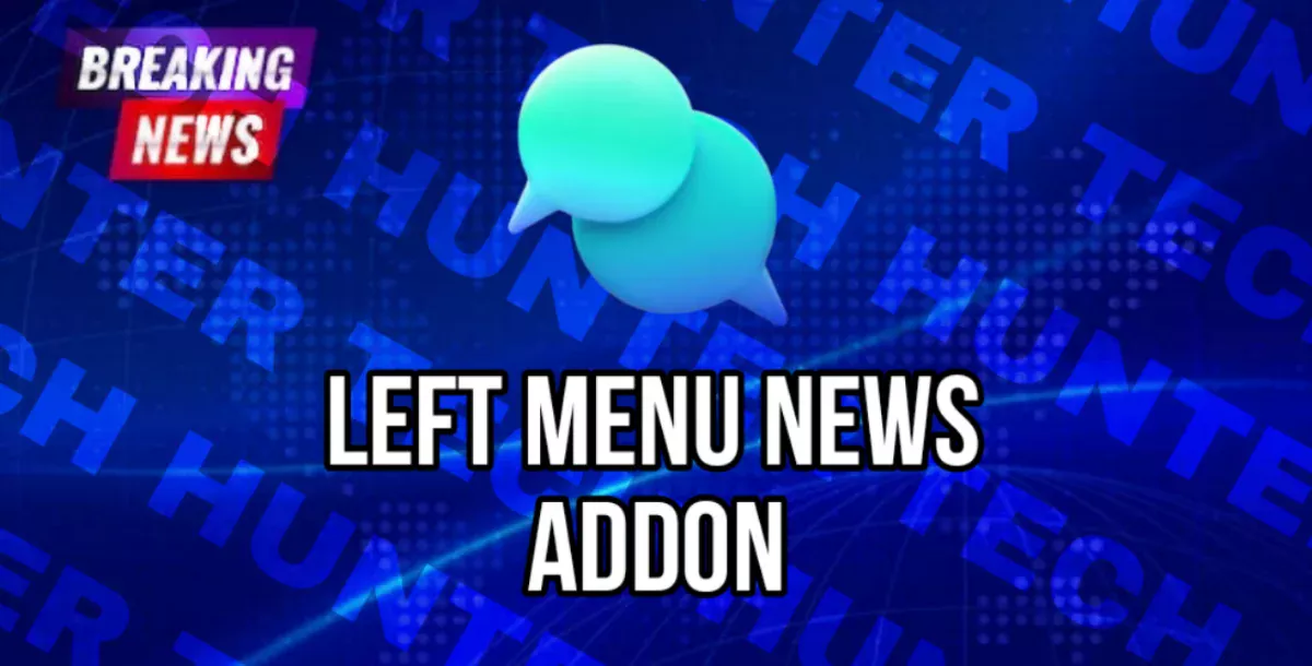 Left Menu News Addon